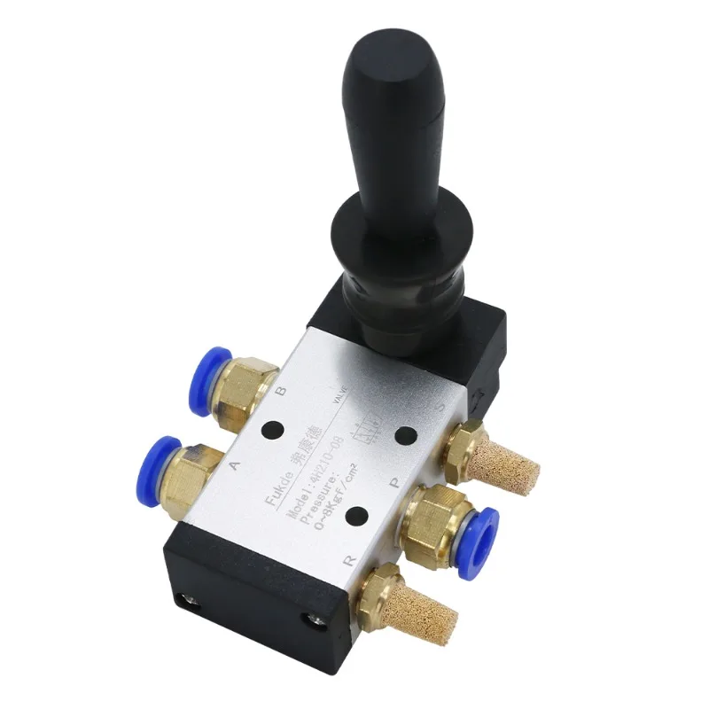 Pneumatic Hand Lever Valve, Manual Air Control Valve for Cylinder Operation