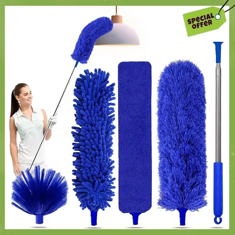 5-In-1 Kit Dusters Forcleaning Extendable Duster With100 Inches Forcleaning Ceiling Fans A