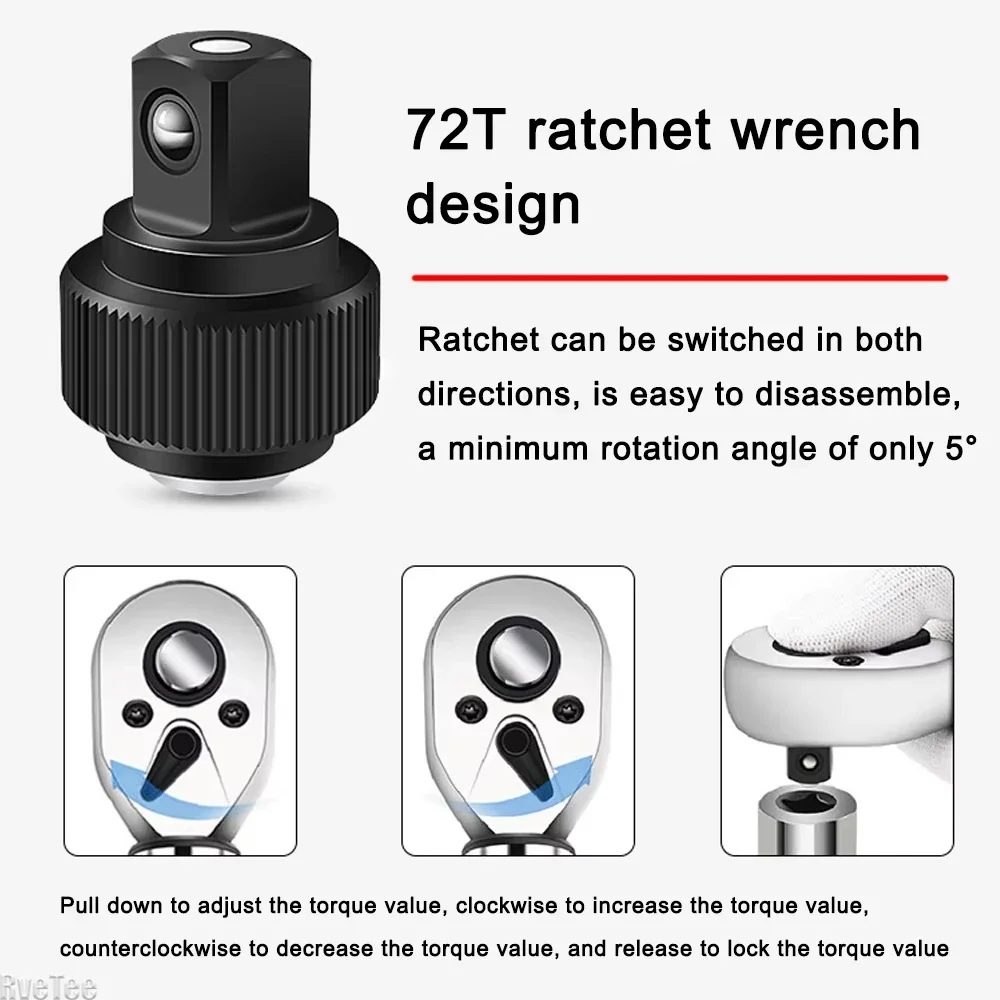 

Quick-release Torque Wrench Repairing Tool High Precise Torque Preset Wrenches 2-24N.m Torque Adjustable 1/4inch Ratchet Wrench