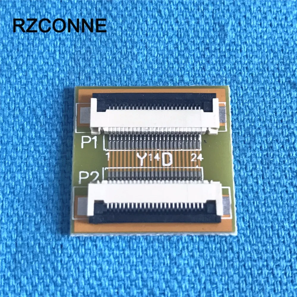24Pin to 24Pin ZIF 0.5mm Pitch Connector Adapter with Extension FFC Cable 50-500mm can choose new 2set