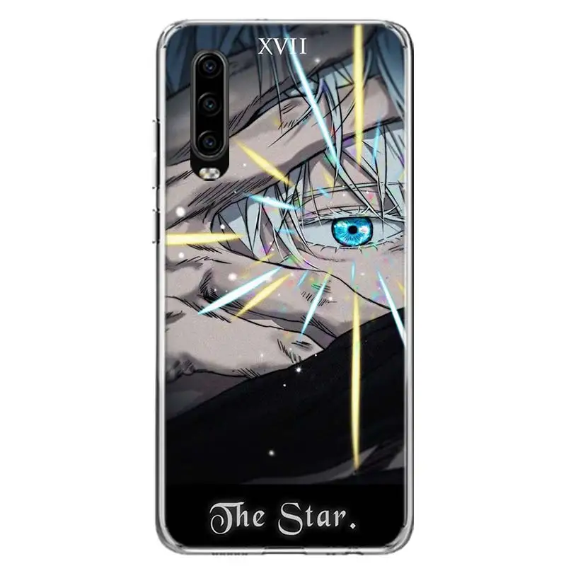 Kaisens Jujutsus Gojo Satoru Case Phone Cover for Huawei P30 Lite P40 P20 P10 Mate 10 20 Pro P Smart Z 2019 Y5 Y6 Y7 Y9S Trend F