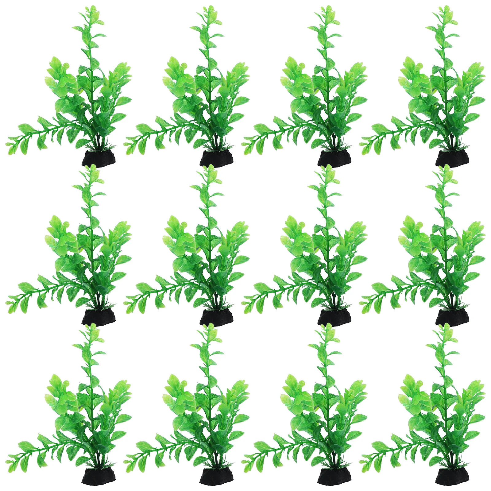 

12Pcs Water Grass Decor Artificial Plant for Aquarium DIY Fish Tank Landscape Plastic Plants Home Aquatic Decor Underwater Fish