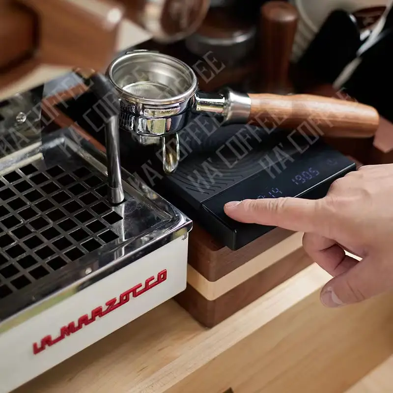 PANCERKA-Juego de accesorios para cafetera ecológicos, perilla de portafiltro de madera de nogal y placa de cubierta de palanca, Ord mínimo, gran oferta, 2025