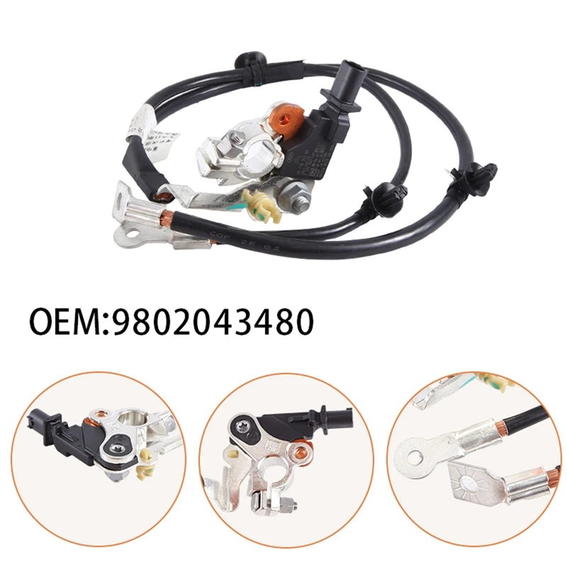 Battery Negative Wire Sensor Battery Negative Wire Protection Module 9802043480 For Peugeot 3008 408 308 Citroen C4 C5