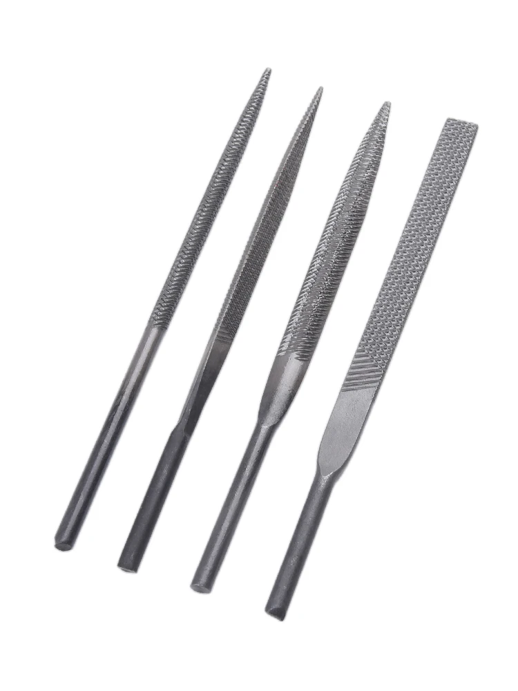 4pc Pneumatic File Set Compatible with AF 5 Pneumatic Grinder for Detailed Carving Smoothing and Edge Correction