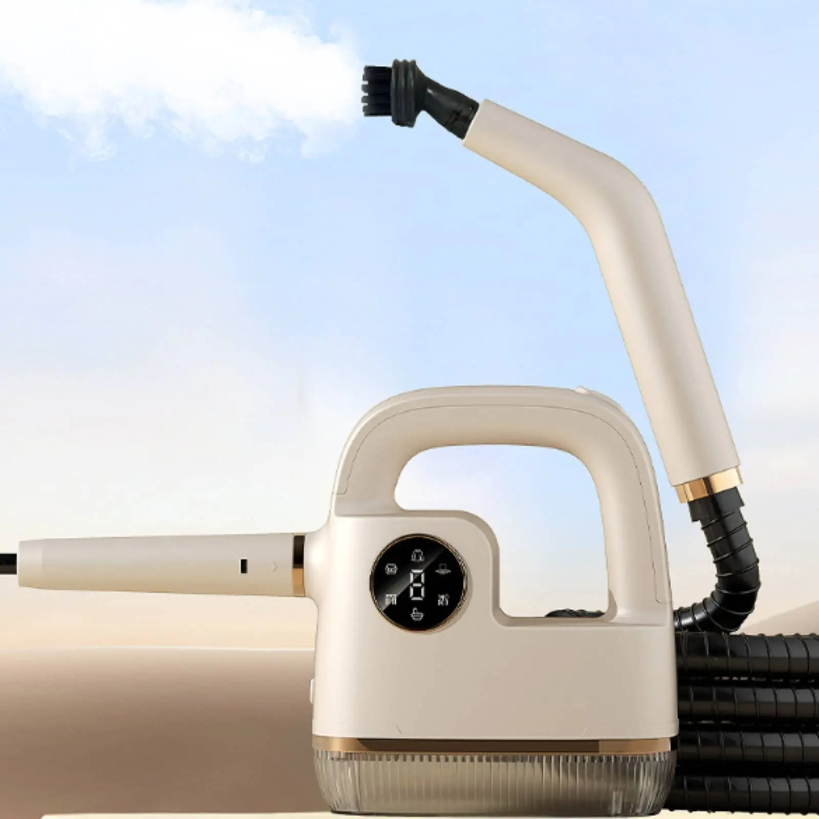 

Handheld Steam Cleaner Removes Sticky Residues High Pressure Steam Cleaner High Temperature Steamer Large Capacity Reservoir