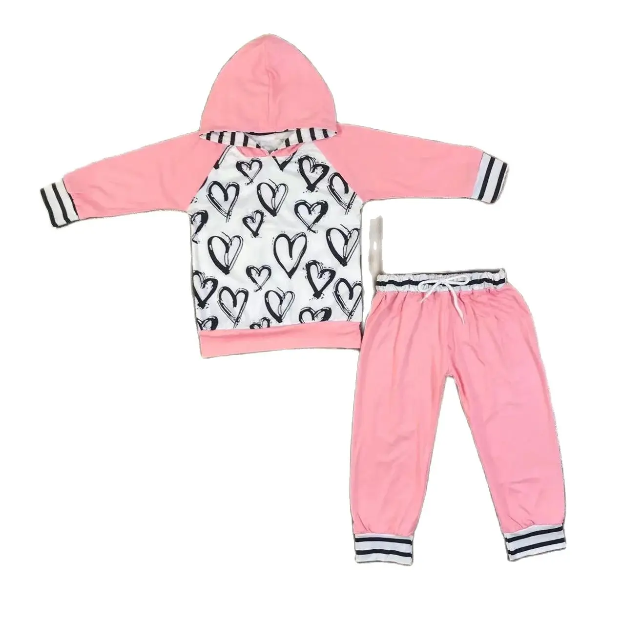 Clothes about girls baby cotton suit autumn sweater coat jacket top matching pants trousers children clothes