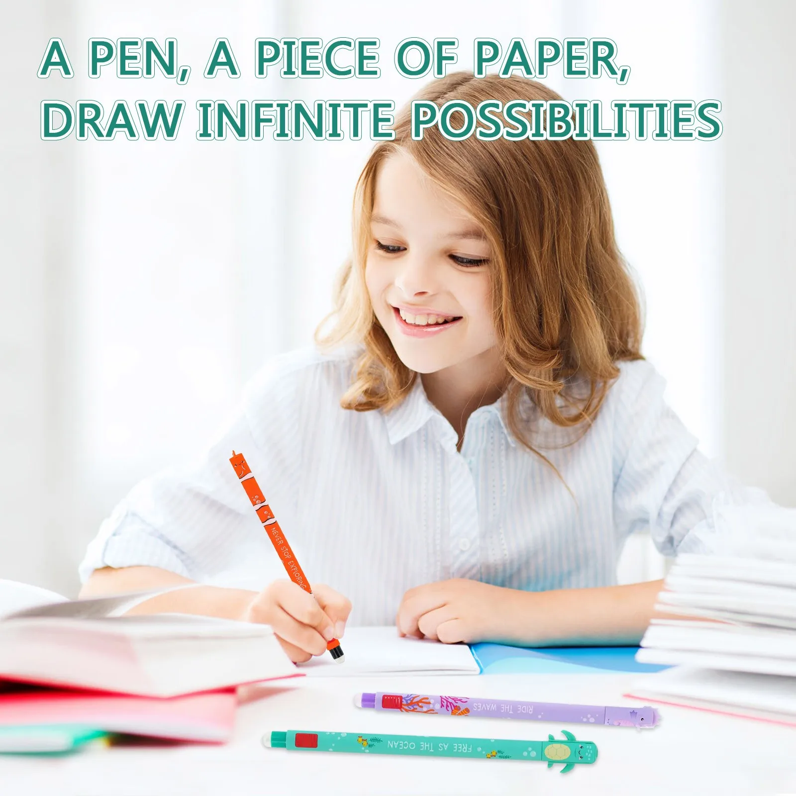 3/6 قطعة/المجموعة Generisch مجموعة أقلام قابلة للمسح طبعة خاصة 3 أقلام مثالية لطيف 1 مللي عبوة ، أفضل هدية للطلاب