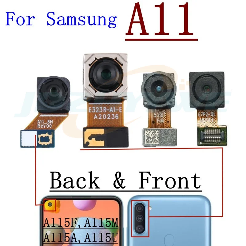 Rear Camera For Samsung Galaxy A01 Core A11 Selfie Back Facing Backside Front Small Camera Module Flex Spare Parts