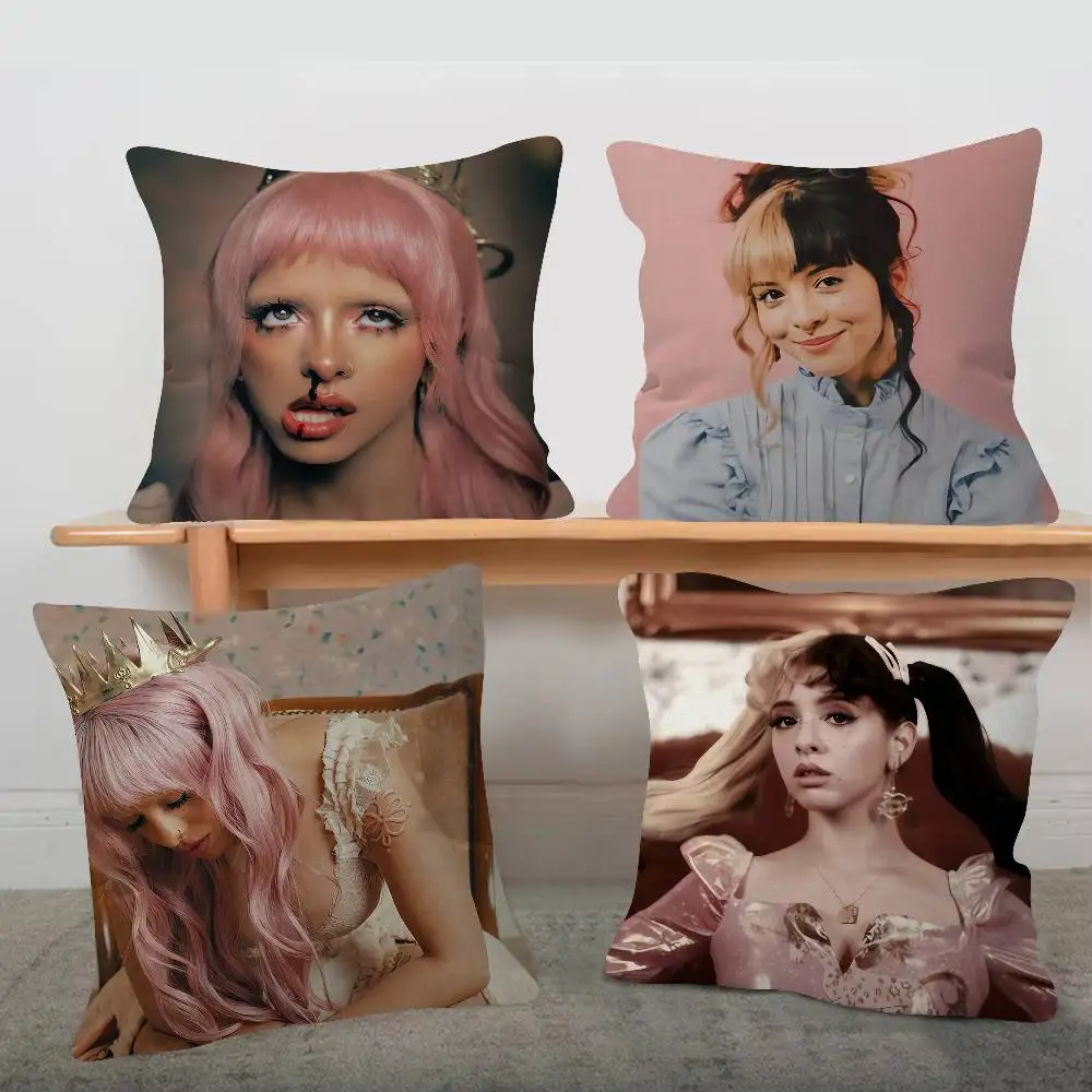 Singer Melanie Martinez Cute Cartoon Two-dimensional Pillowcase Bedroom Sofa Cushion Cover Nap Pillow Cover