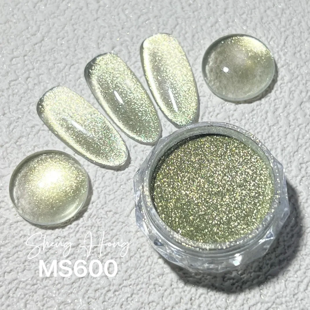 

9D Chameleon Cat Eye Magnetic Pigments Good Quality Mirror Effect Nail Chrome Powder Made with Glitter Material