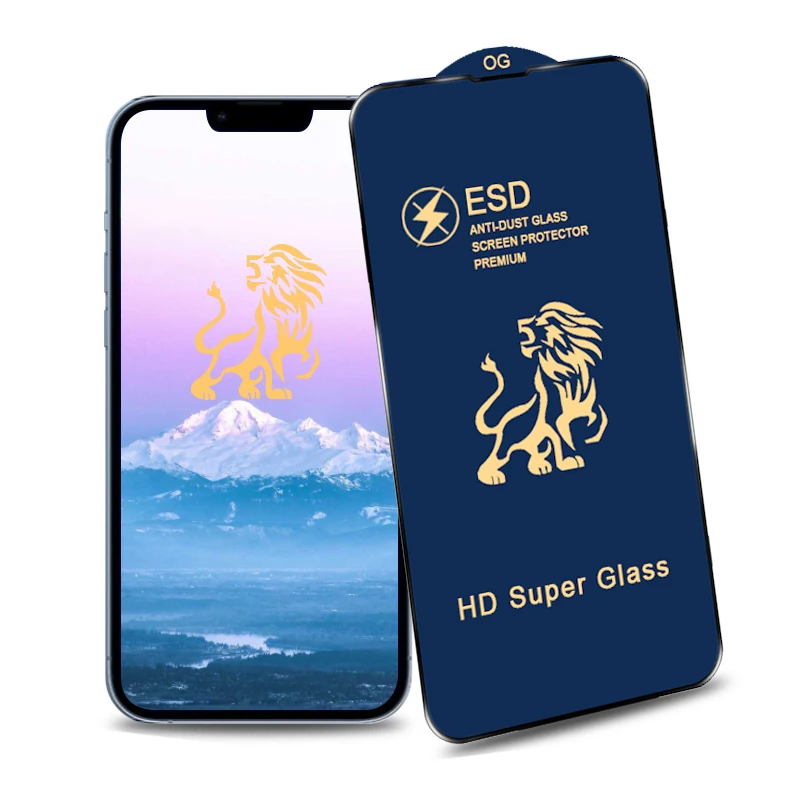 100PCS  Lion King OG Tempered Glass Screen Protector For iphone 15 14 13 12 11 Pro mini XS MAX XR 7 8 Plus samsung xiaomi Huawei