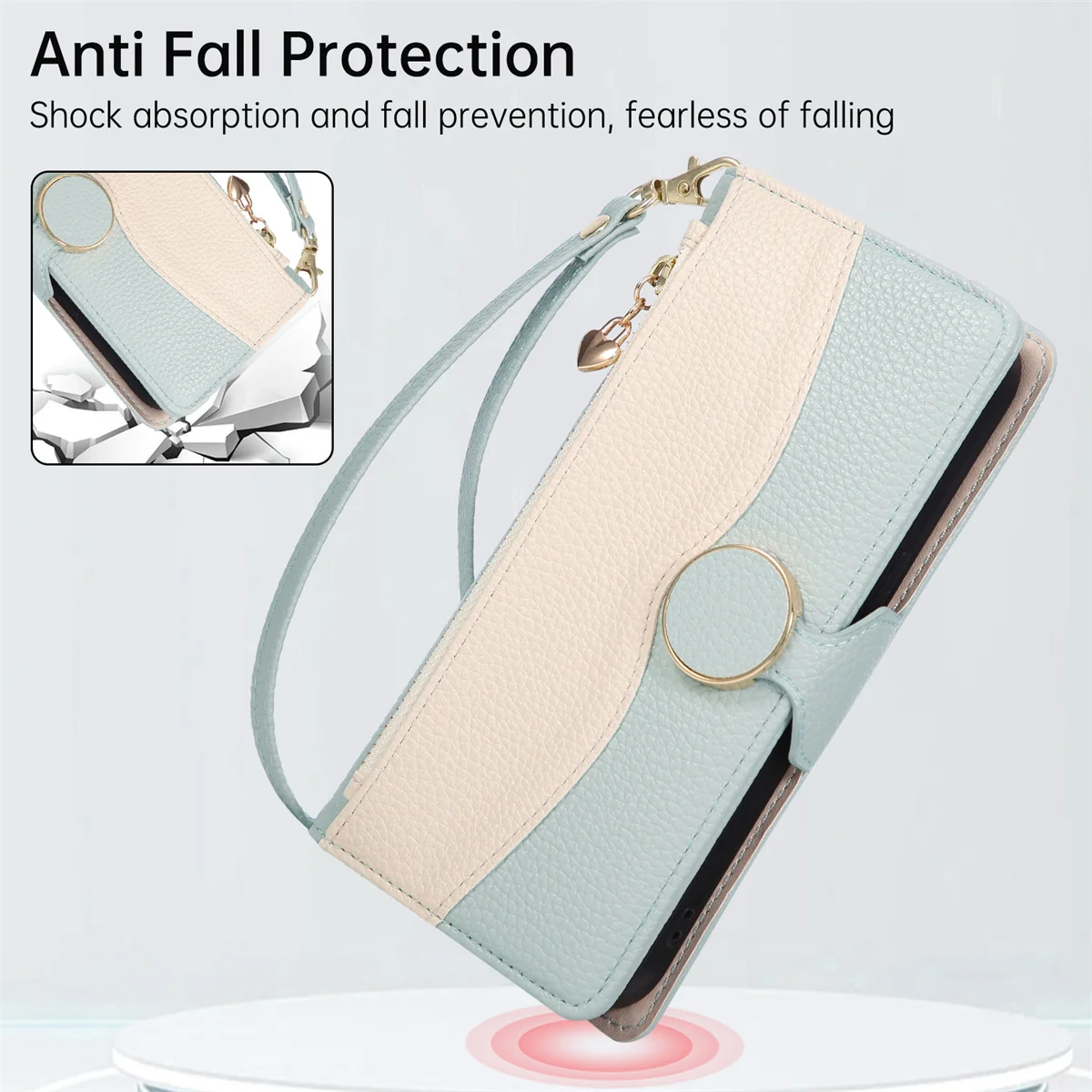 Crossbody محفظة جلدية بطاقات حامل جراب هاتف لسامسونج A17 A07 A36 A56 A06 A05 A26 A35 A55 A25 A34 A54 A25 A14 A52 A72