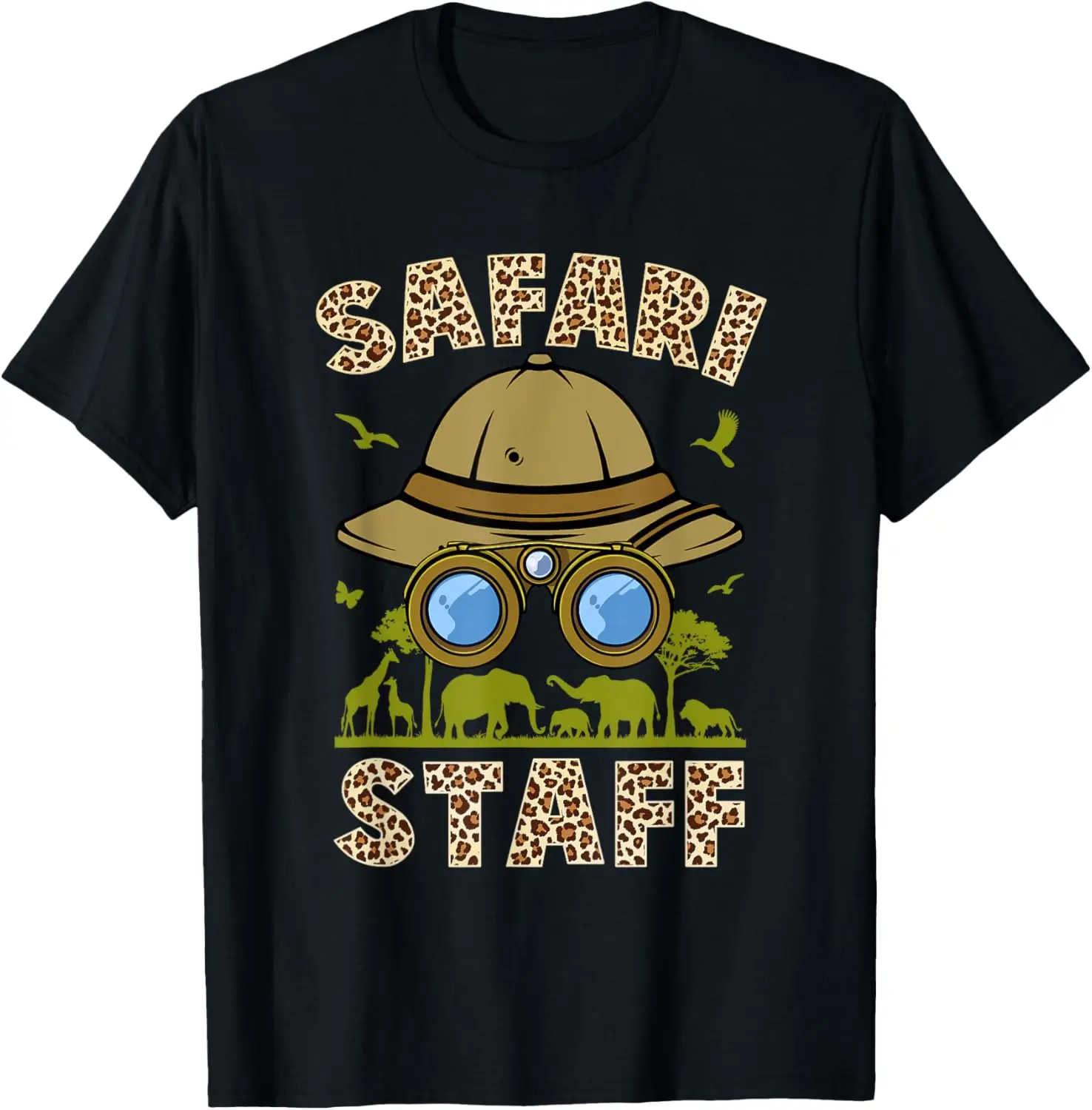 Safari Staff Art For Men Women Zookeeper Costume Zoo Jungle T-Shirt