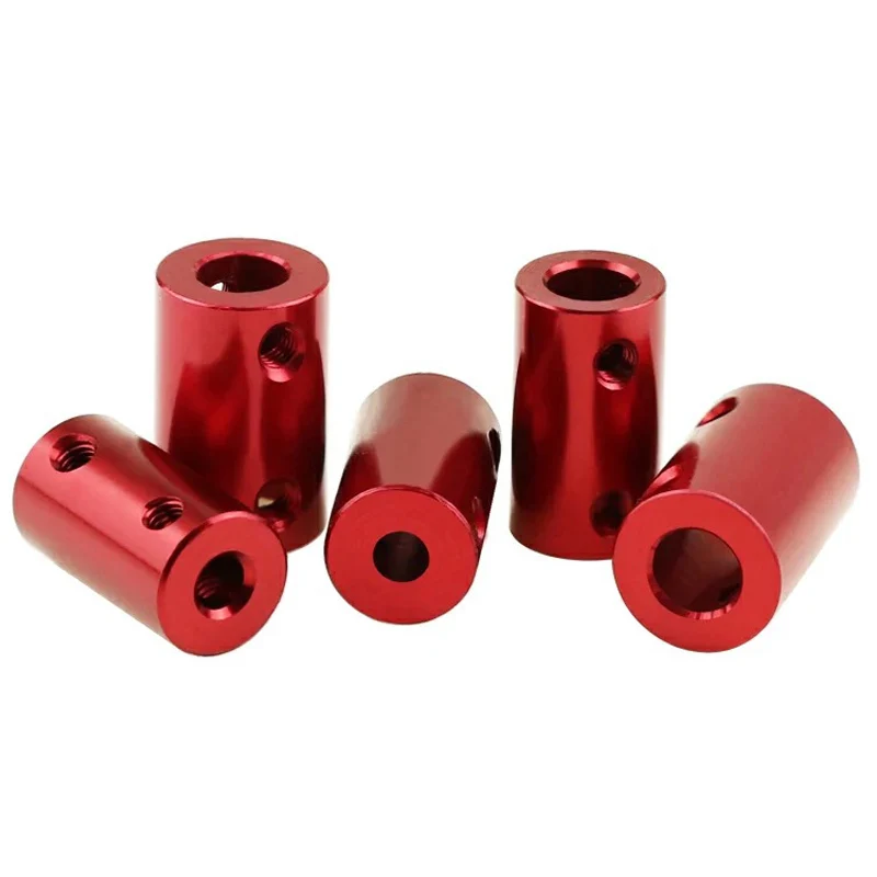 2pcs 2mm/3mm/3.17mm/4mm/5mm/6mm Aluminum Alloy Coupling Rc Car Boat Drive Shaft Connector Model Car Coupler Small Motor Coupling