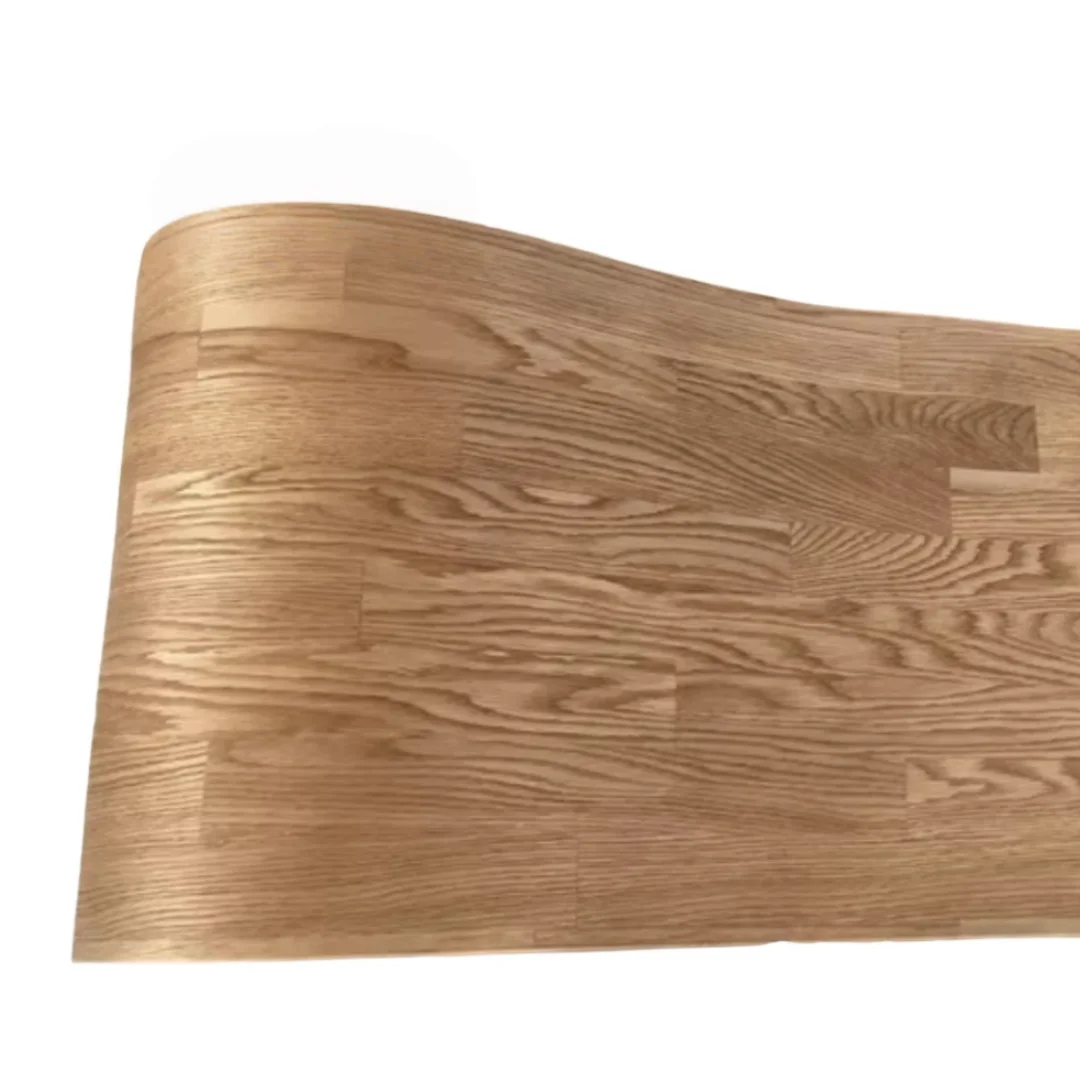 Thick:0.4mm Length:2.5m Width:400mm Natural North American Oak Engineered Jointed Wood Veneer Sheet Home DIY Handcrafts Decor
