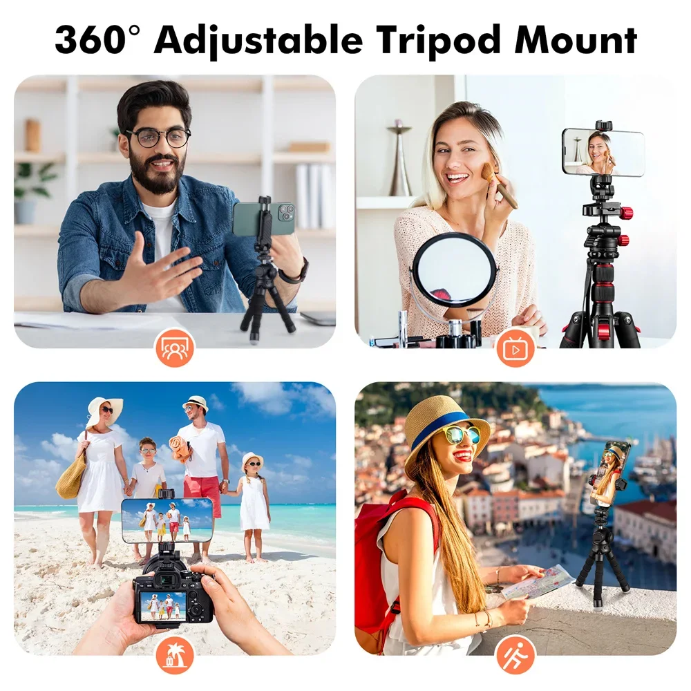 

Крепление для телефона Pro Content Creator — вертикальный зажим с двойными холодными башмаками, быстросъемным механизмом и полной совместимостью Dslr/трипод