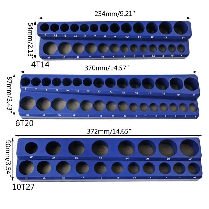 Alat Pengatur Bit 1/4 3/8'', Tempat Bit Obeng 1/4 Inci, 3/8 Inci & Inci, Basis Magnetik Q81C