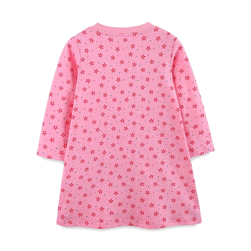 Little maven Spring Autumn New Dress Kids Clothes Baby Girls Long Sleeve Cartoon Christmas Tree Dress Children's Clothing Cotton