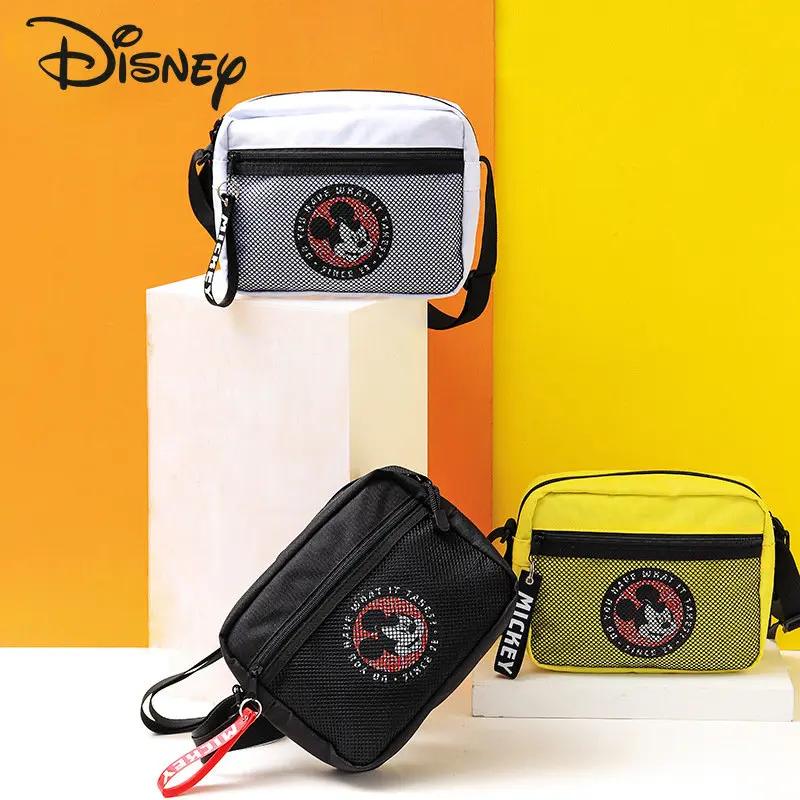 

Disney Mickey New Men's Chest Bag Fashion High Quality Waterproof Women's Crossbody Bag Casual Travel Versatile Sports Bag