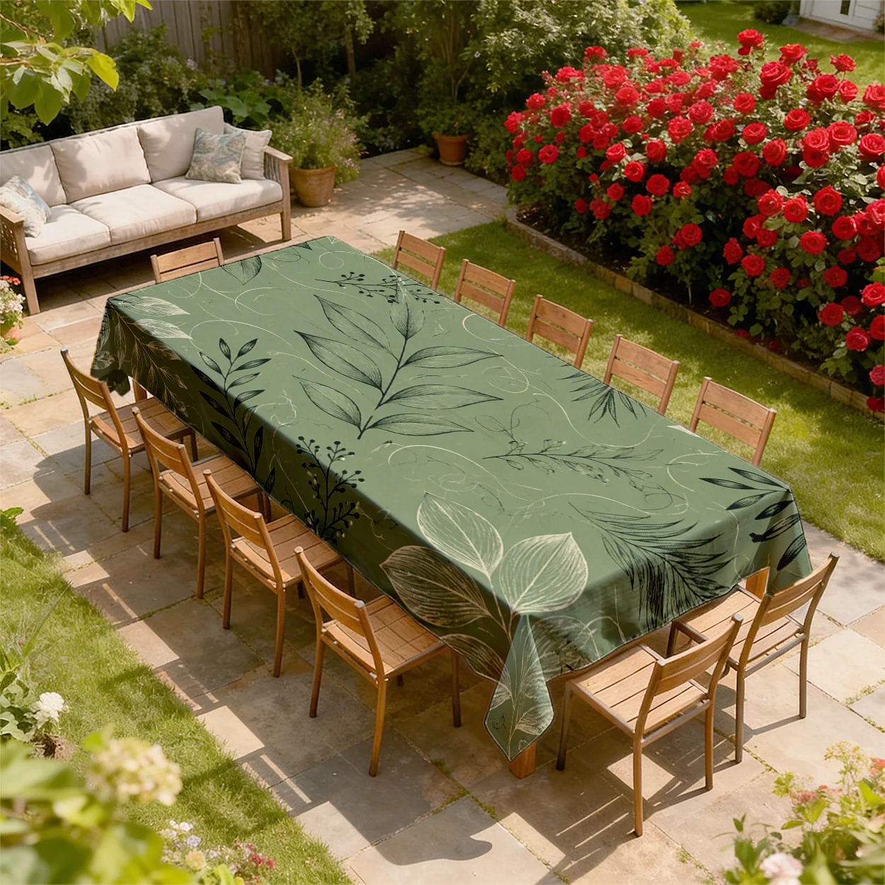 2DFlat 1pc plant style, dark green base with white and gray color scheme, presenting a fresh and natural plant theme