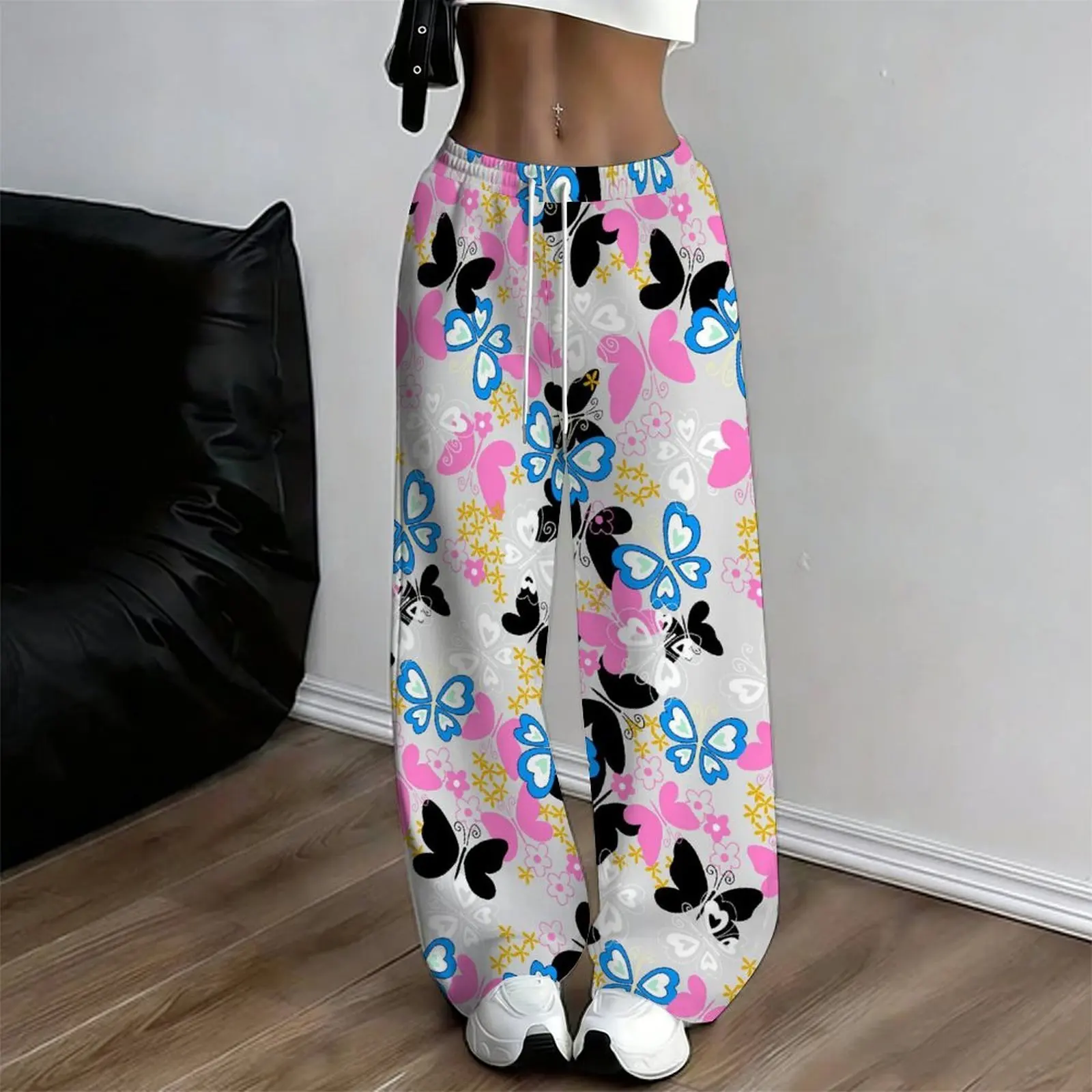 Ladies Autumn Winter Fashion Loose Trousers, Elegant Everyday Commuting Casual Pants for Vacation