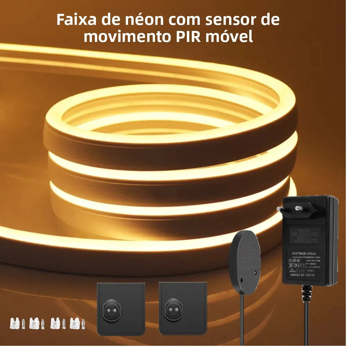 dc24v-10-メートル-5-メートルシリコーンチューブネオン-led-ストリップライト-2-ワイヤレス可動-pir-モーションセンサースイッチ寝室の廊下の階段