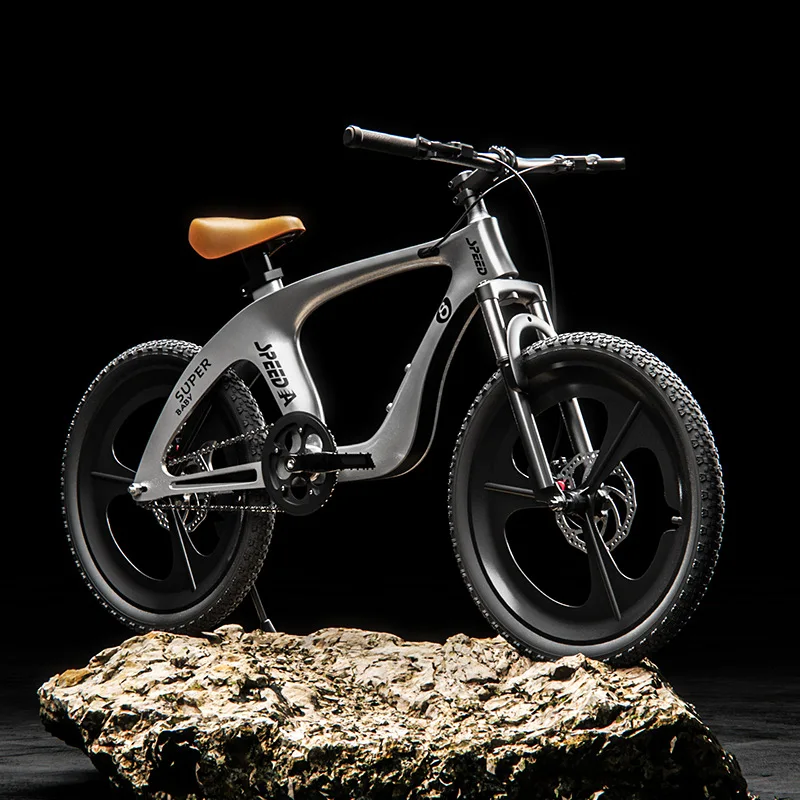 Magnesium Alloy One Wheel Bicycle for Children Disc Brake Mountain Bike for Boy Student Bicycle 6-14 Years Old 20 Inch  Ds