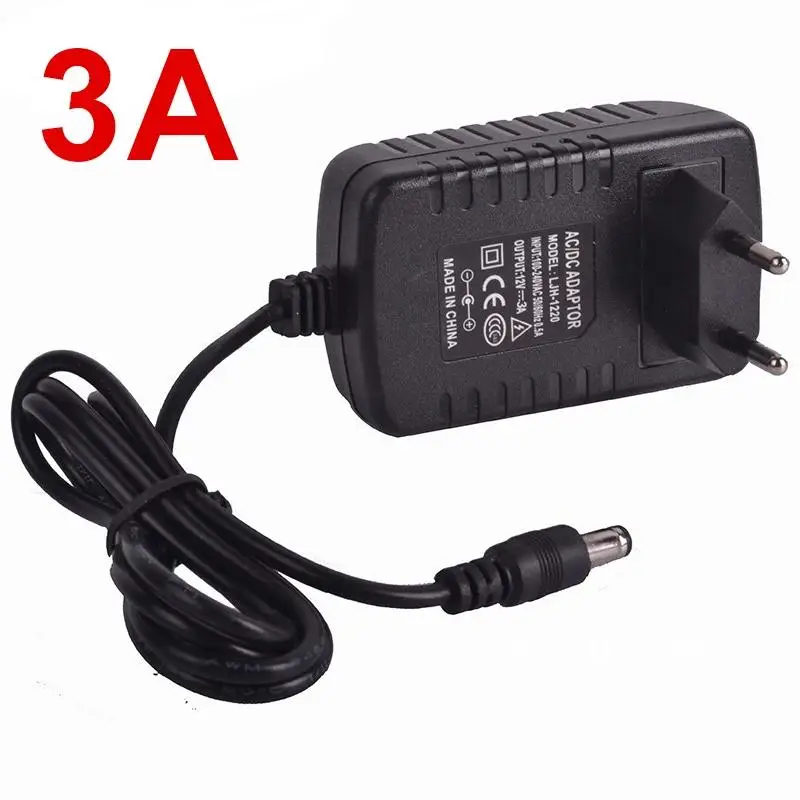 12 Volt Power Supply Unit Power Adapter UK AU US EU Plug Adapter 1A 2A 3A 5A 6A 8A 10A Transformer 220V To 12V For LED Strip