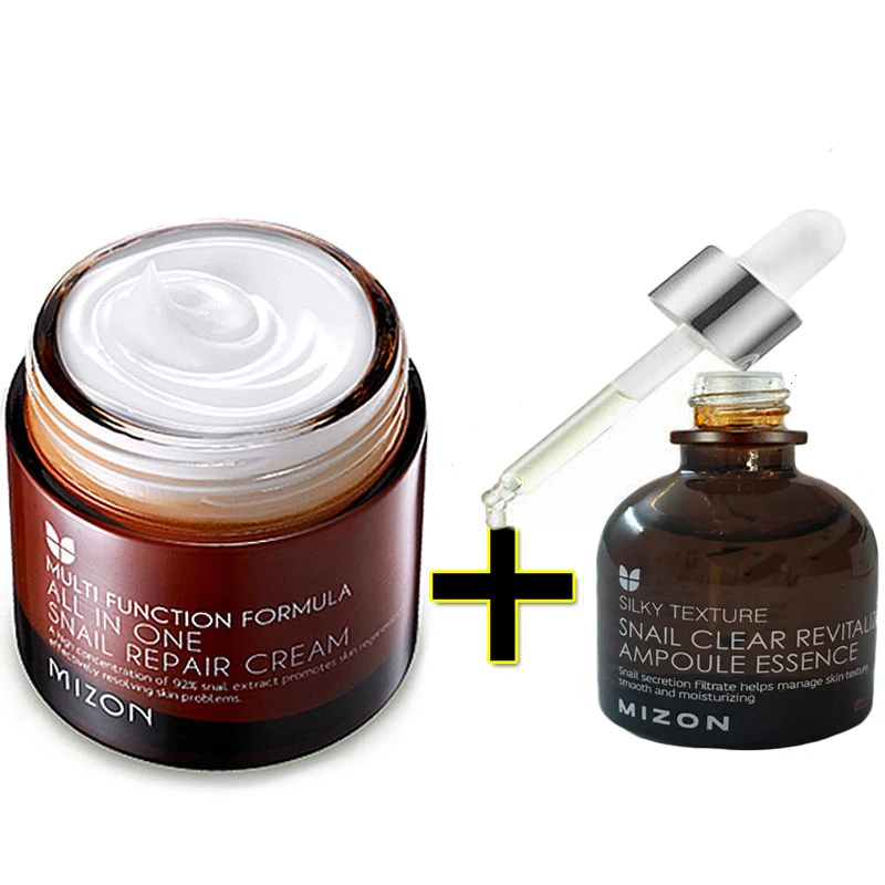 Mizon All In One Snail Repair Cream 75 Π³ + Snail Clear Revitalize Ampoule Essence 30 ΠΌΠ» ΠΠΎΡΠ΅ΠΉΡΠΊΠ°Ρ ΠΊΠΎΠΆΠ° Mizon All In One Snail Repair Cream 75 Π³ + Snail Clear Revitalize Ampoule Essence 30 ΠΌΠ» ΠΠΎΡΠ΅ΠΉΡΠΊΠ°Ρ ΠΊΠΎΠΆΠ°