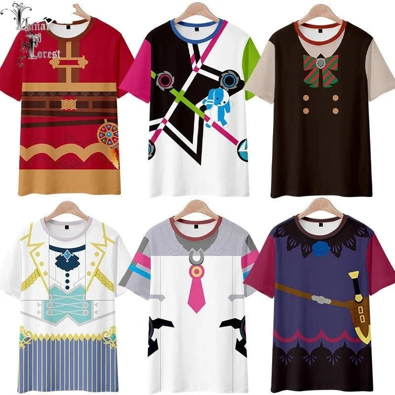 

Uma Musume Pretty Derby Roupas para meninos e meninas, camiseta Harajuku para crianças, camisetas dos desenhos animados para