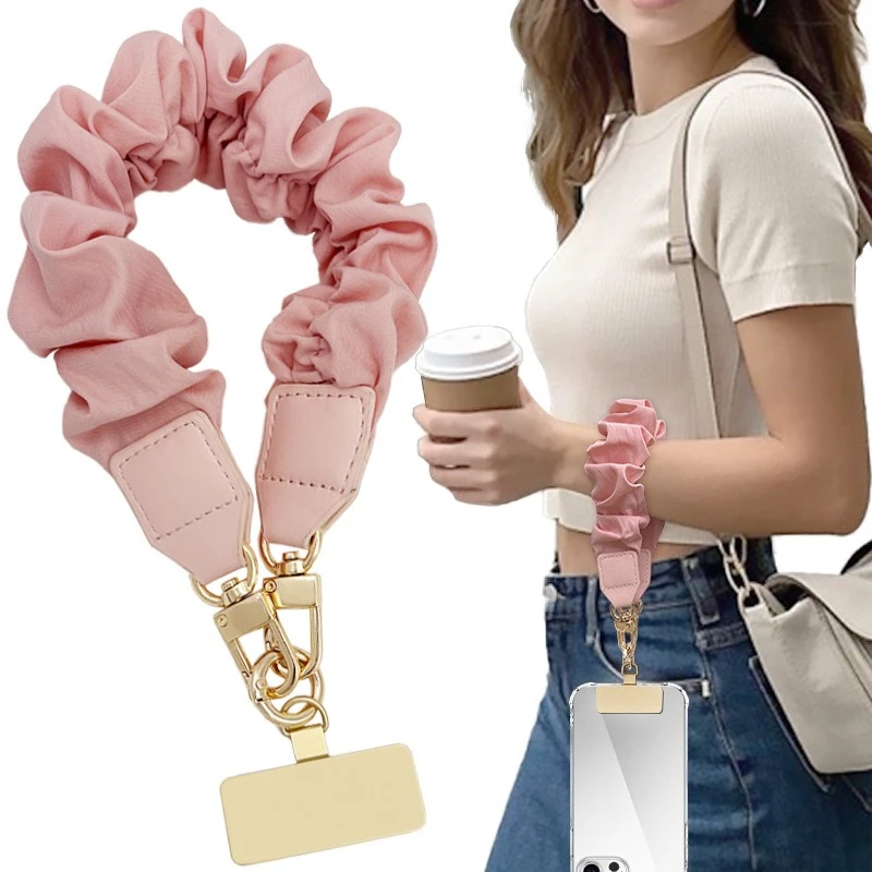 

Короткий ремешок для телефона на запястье для женщин INS, повседневный держатель для телефона премиум-класса с защитой от потери, элегантная цепочка для телефона для смартфона