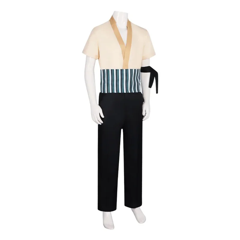Versione persona reale del costume cosplay di Roronoa Zoro Set di carnevale di Halloween Set cosplay maschile adulto Regali per ragazzo maschio