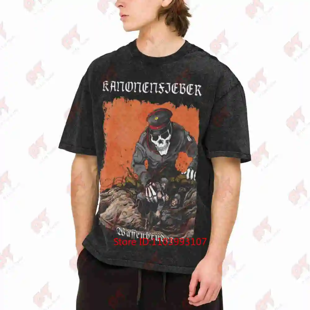 Cannon Fever Weapons Brotherhood Vintage Washed Tee Pure Cotton T-Shirt