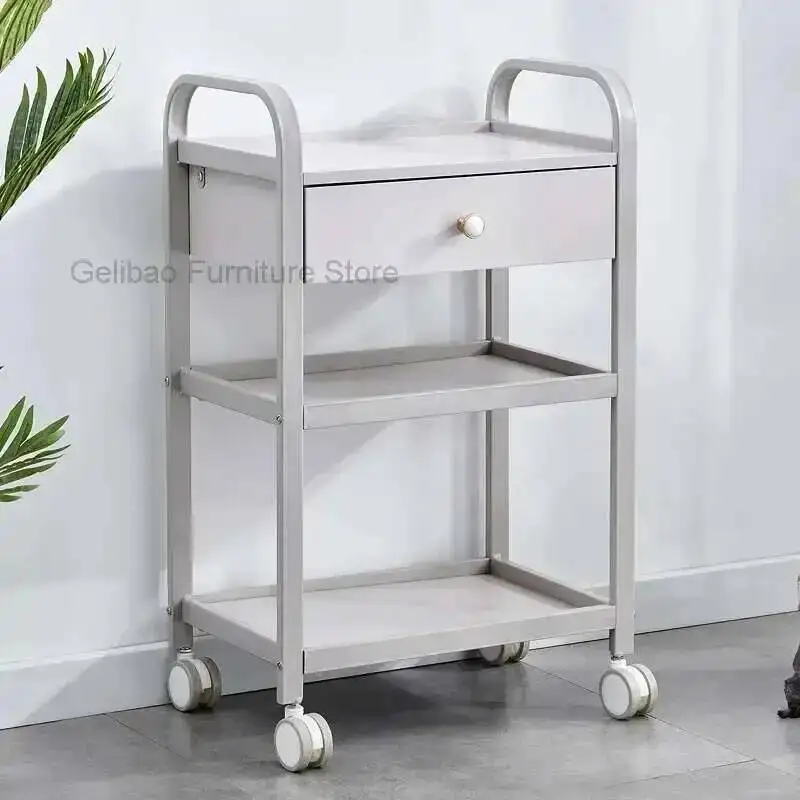 

Beauty salon tray hairdressing cart Organizers Trolleys Cart Auxiliary Cart Organizer Carro Auxiliar Con Ruedas Barber Equipment