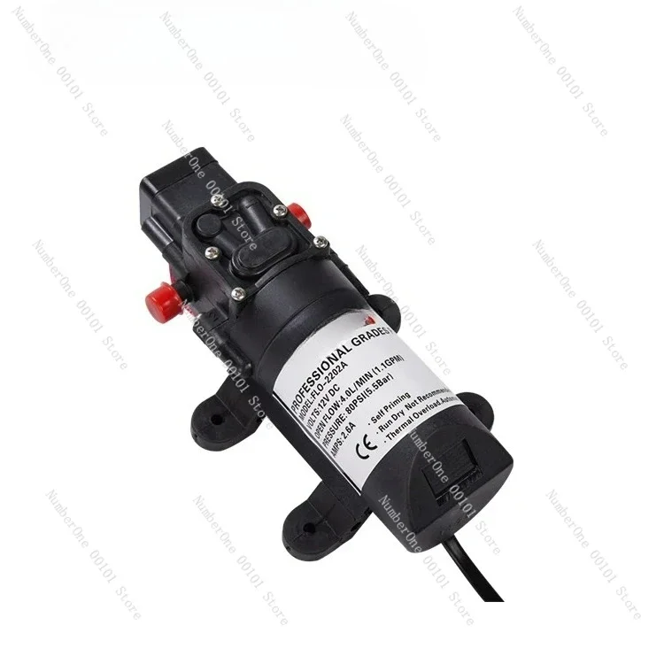 STARFLO FLO-2202A 12v 4LPM 80PSI Double Diaphragm Fresh Salt Water Battery Pump Plant Mini Self Priming Sprayer Pump Agriculture