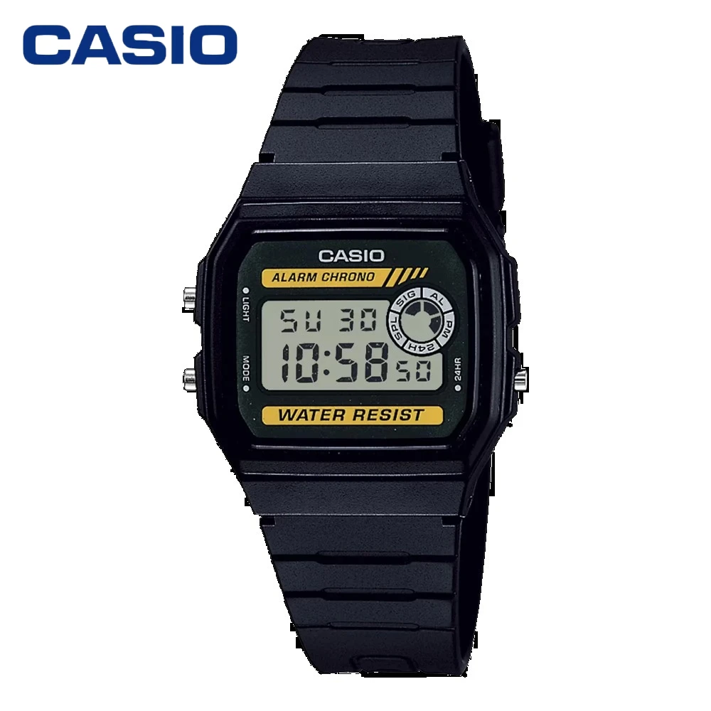 Reloj Casio F-94WA-9 clásico retro con pantalla LCD para hombre, multifuncional, resistente al agua, para deportes al aire libre, pequeño reloj cuadrado