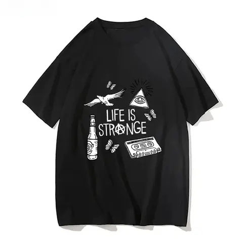 Life Is Strange Harajuku Anime T-shirt Cute Manga Summer Men's Loose Casual Short Sleeves