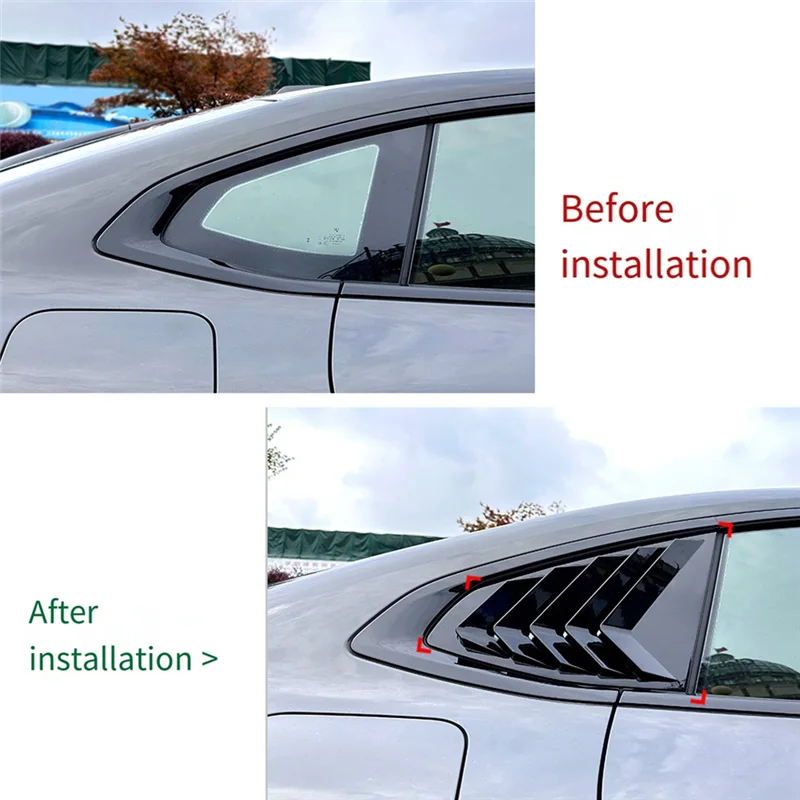 

Superior-Car Rear Window Louvers Shutters Blinds Cover Trim For BMW 4 Series Gran Coupe G26 2020+ Car Accessories