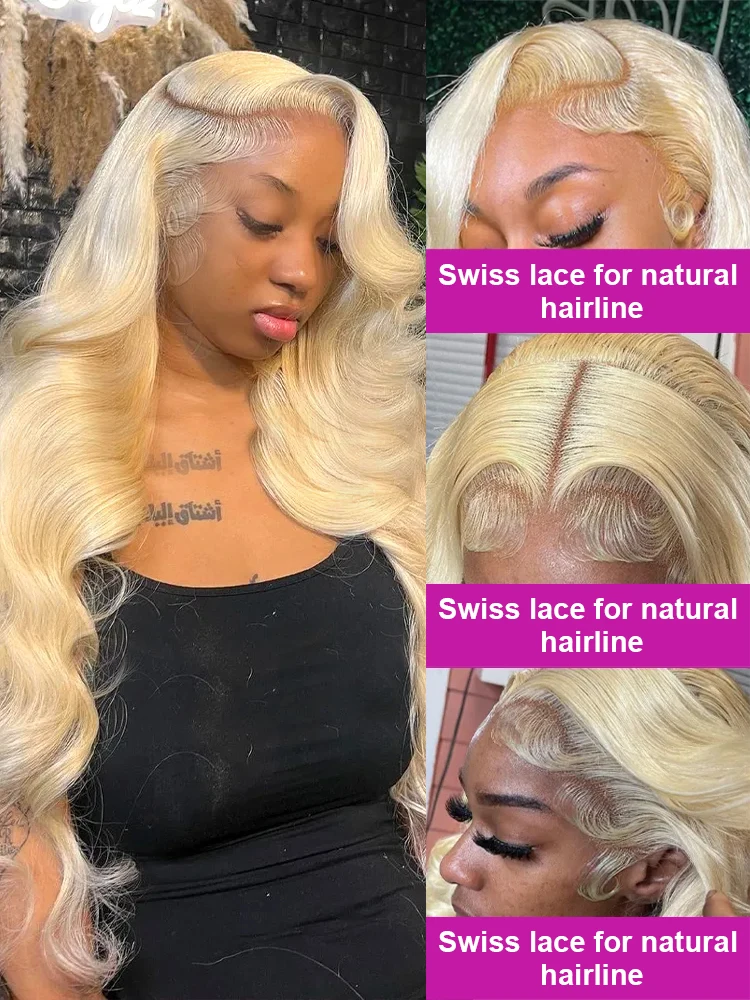 250% Density 30 40 Inch 613 Honey Blonde Color Body Wave 13x6 HD Lace Frontal Human Hair Wigs Brazilian Full Lace Wig sfor Women image 2