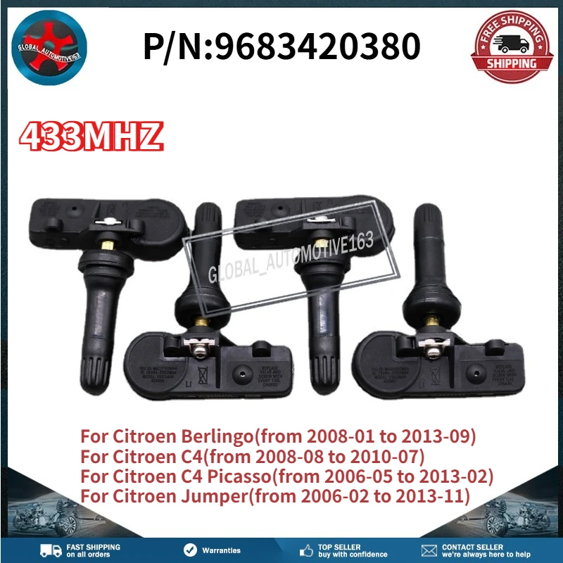 4PCS Tire Pressure …