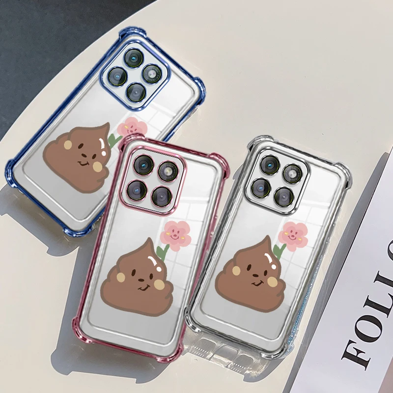 Plating Protective Cover For Motorola Moto Edge 2026 2025 Case TPU Four-corner Shockproof Flower Pattern