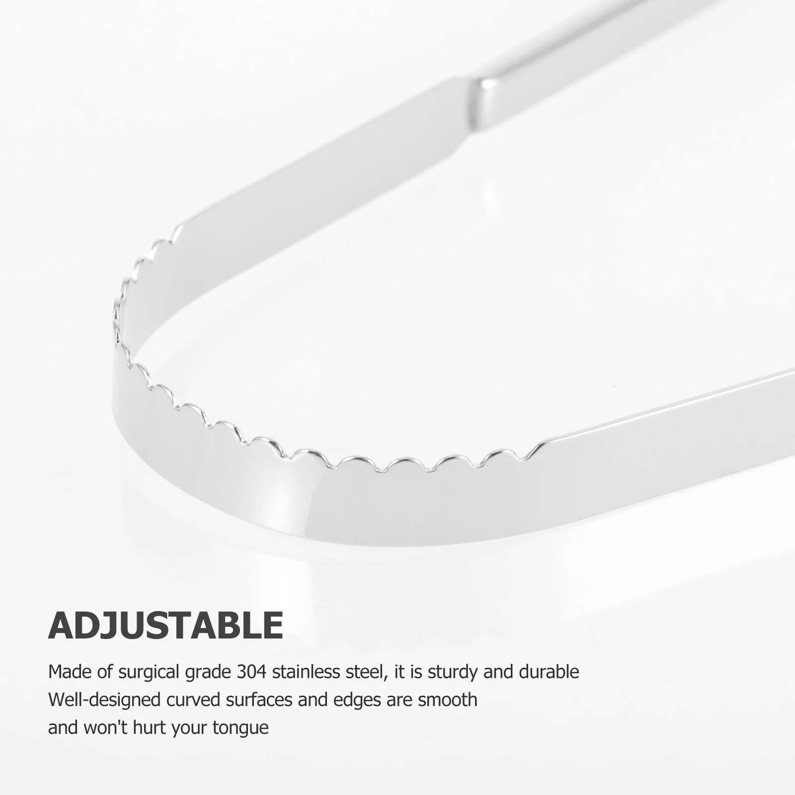 

2Pcs Tongue Scraper U-Shaped Adjustable Tongue Cleaner Oral Care Cleaning Scraper Breath Freshening Tool Durable Dental Supplies