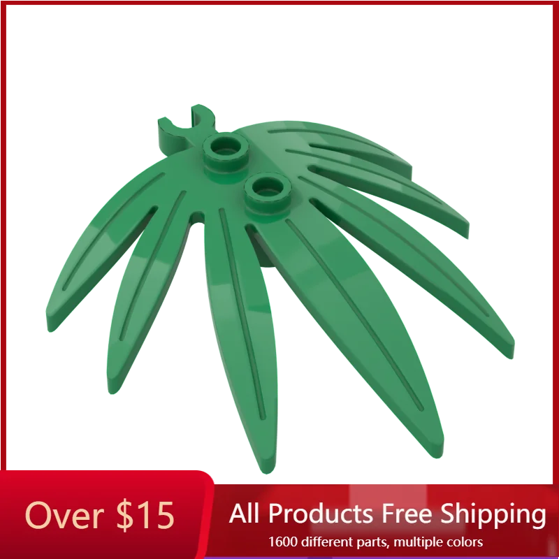 

Конструктор детский со сменными деталями, 10 шт., 10884, 30239, 6 × 5, листья растения/листья