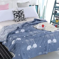 2022 Summer Cotton Quilts Thin Air-conditioning Comforter Soft Breathable Office Nap Blanket Quilted Bed Covers and Bedspreads