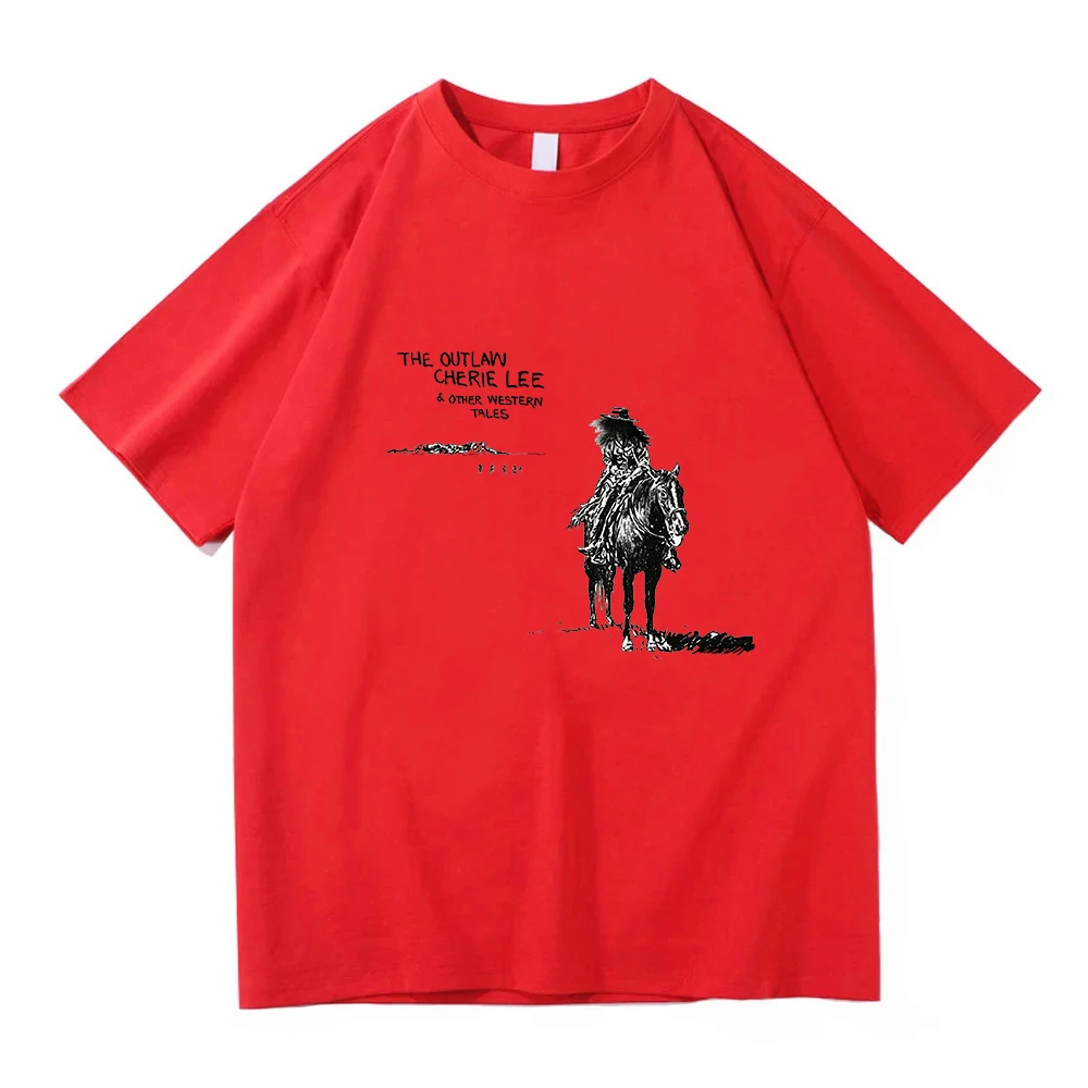 2026 New Shaboozey The Outlaw Cherie Lee & Other Western Tales Merch Unisex Short Sleeve Graphic Print Streetwear T-shirt Tee