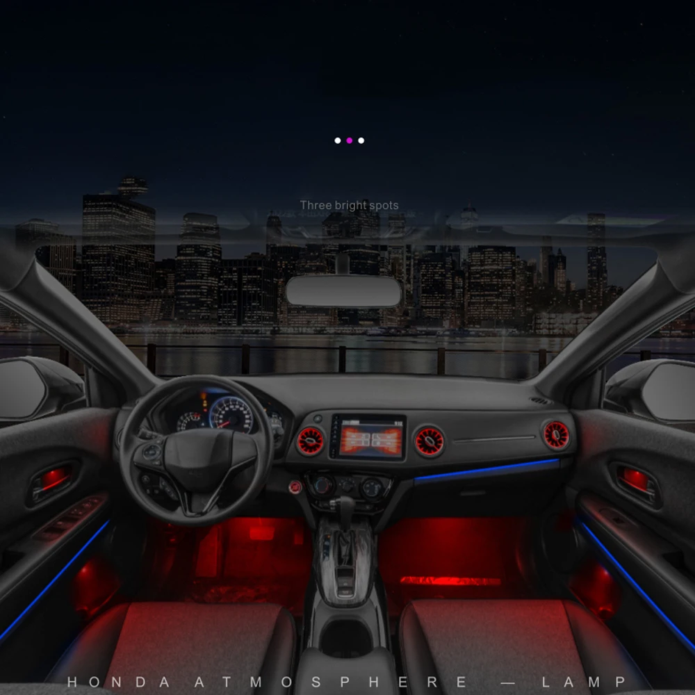 LED ambient light For Honda Vezel XRV XR-V 2015-2022 ambient lamp lights illuminated car Styling Switch button control color