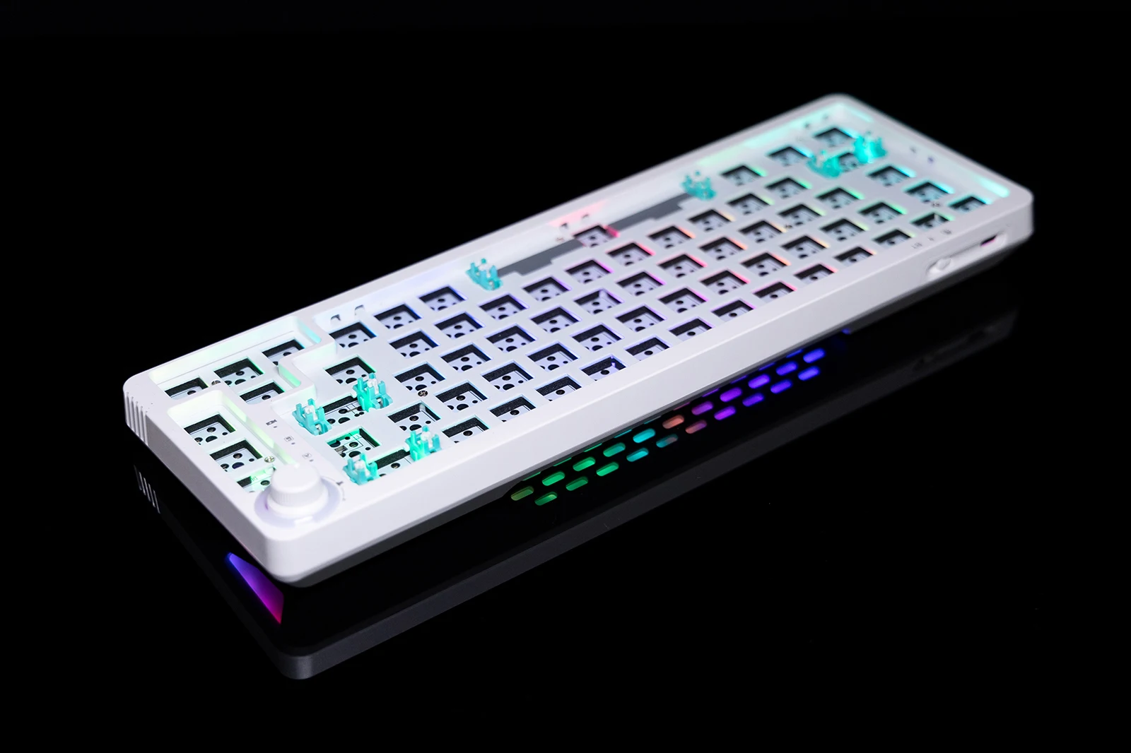 Imagem -06 - Gamemake-rgb Rgb Teclado Personalizado 65 Modo Triplo 67 Teclas Bluetooth Translúcido Programável Nkro