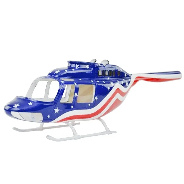 Helicopter Fuselage 450 Size Bell 206 Stars and Atrips Toys For RC Aircraft