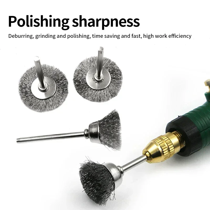 Rotary Polishing Tool Steel Accessories For Brush Small Grinding Dremel 45pcs Mini 60pcs Brushes Wire Wheel Drill